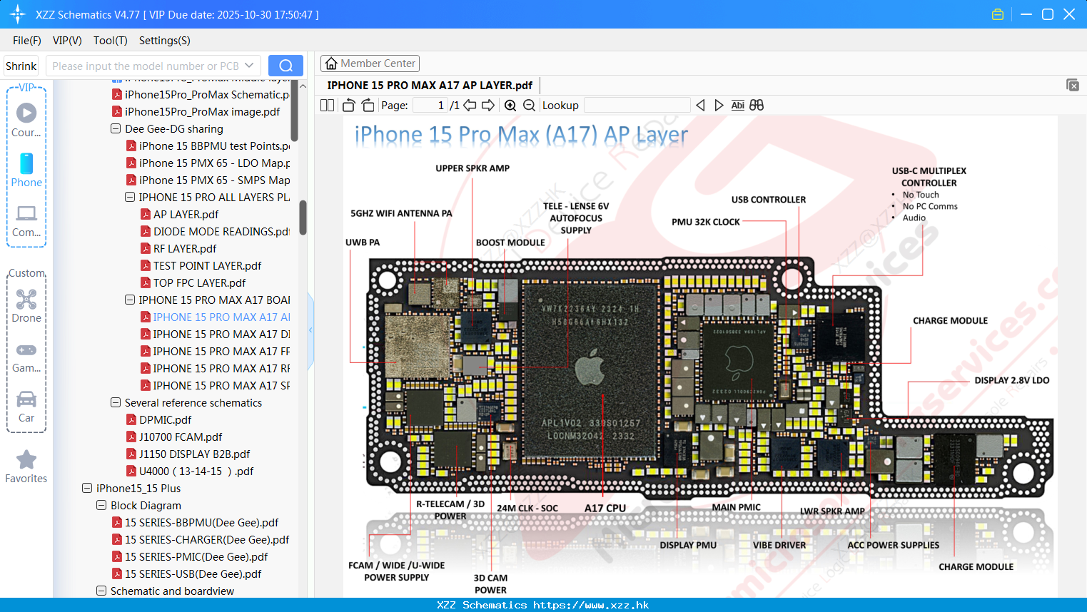 IPhone 15 PRO MAX A17 AP LAYER